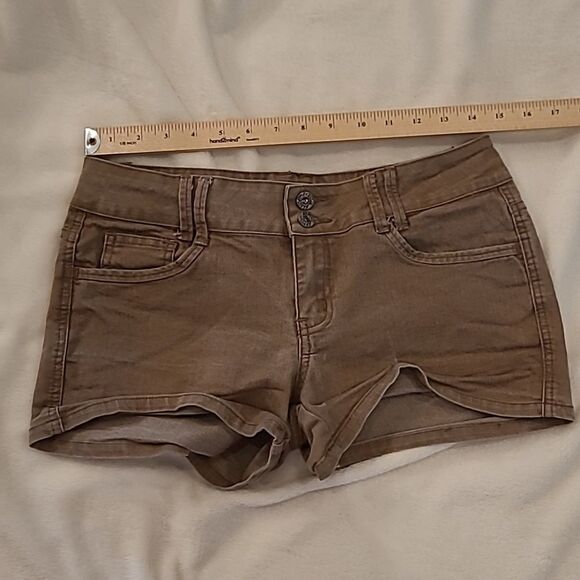 Beebop girls sz 7 brown denim shorts - Picture 4 of 5